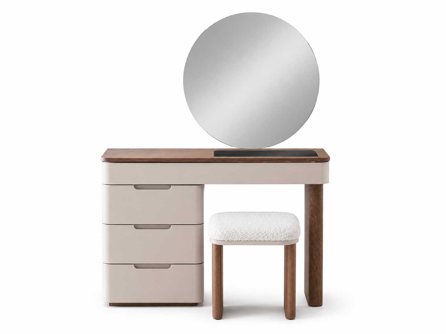 Schlafzimmer Schminktisch mit Spiegel Design Hocker Frisiertisch Set 3tlg