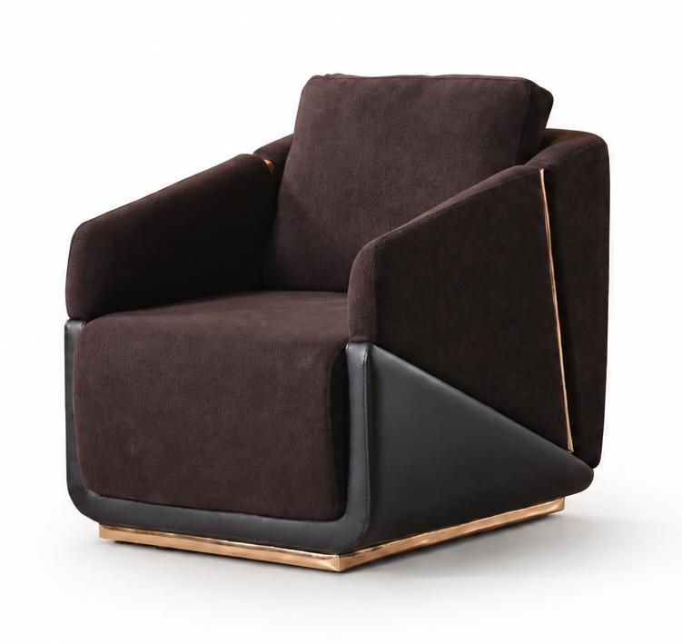 Sessel bequem weich geräumig schön moderner Stil braun  neu