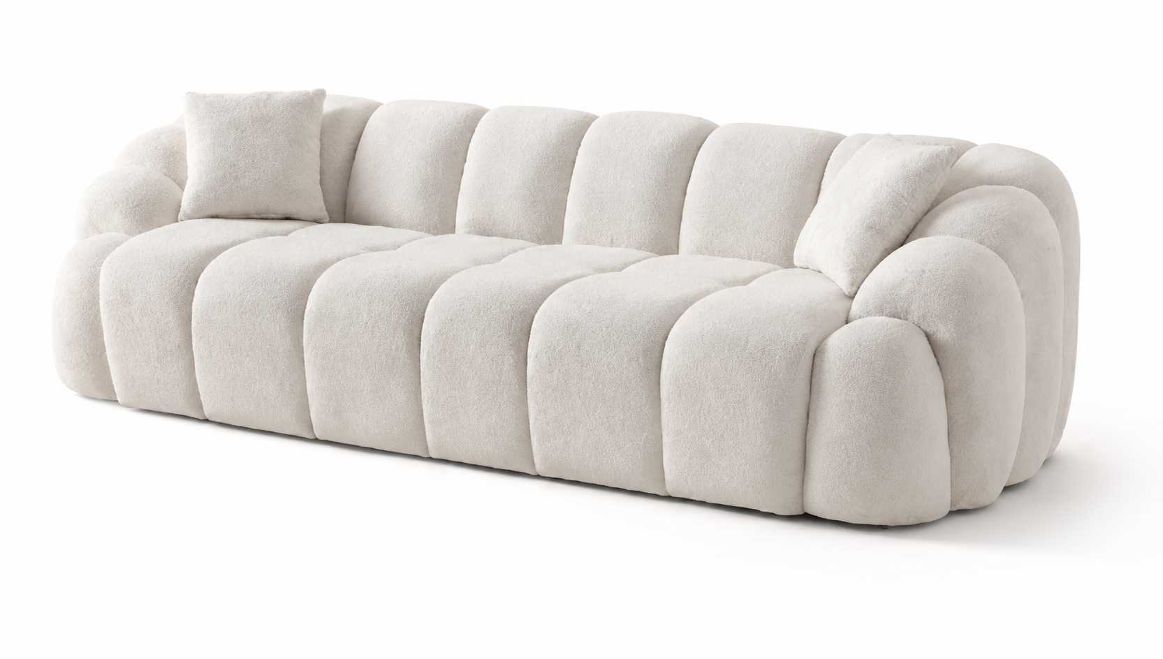 Sofa 3 Sitzer Wohnzimmer Polstersofa Luxuriöses Moderner Dreisitzer Couch