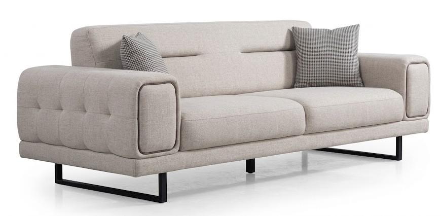 3-Sitzer-Sofa bequem weich geräumig moderner Stil beige