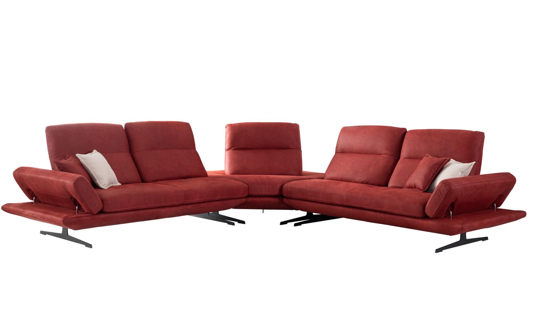 luxuriöses  Ecksofa L-form Wohnzimmer italienische Polstermöbel Polstersofa