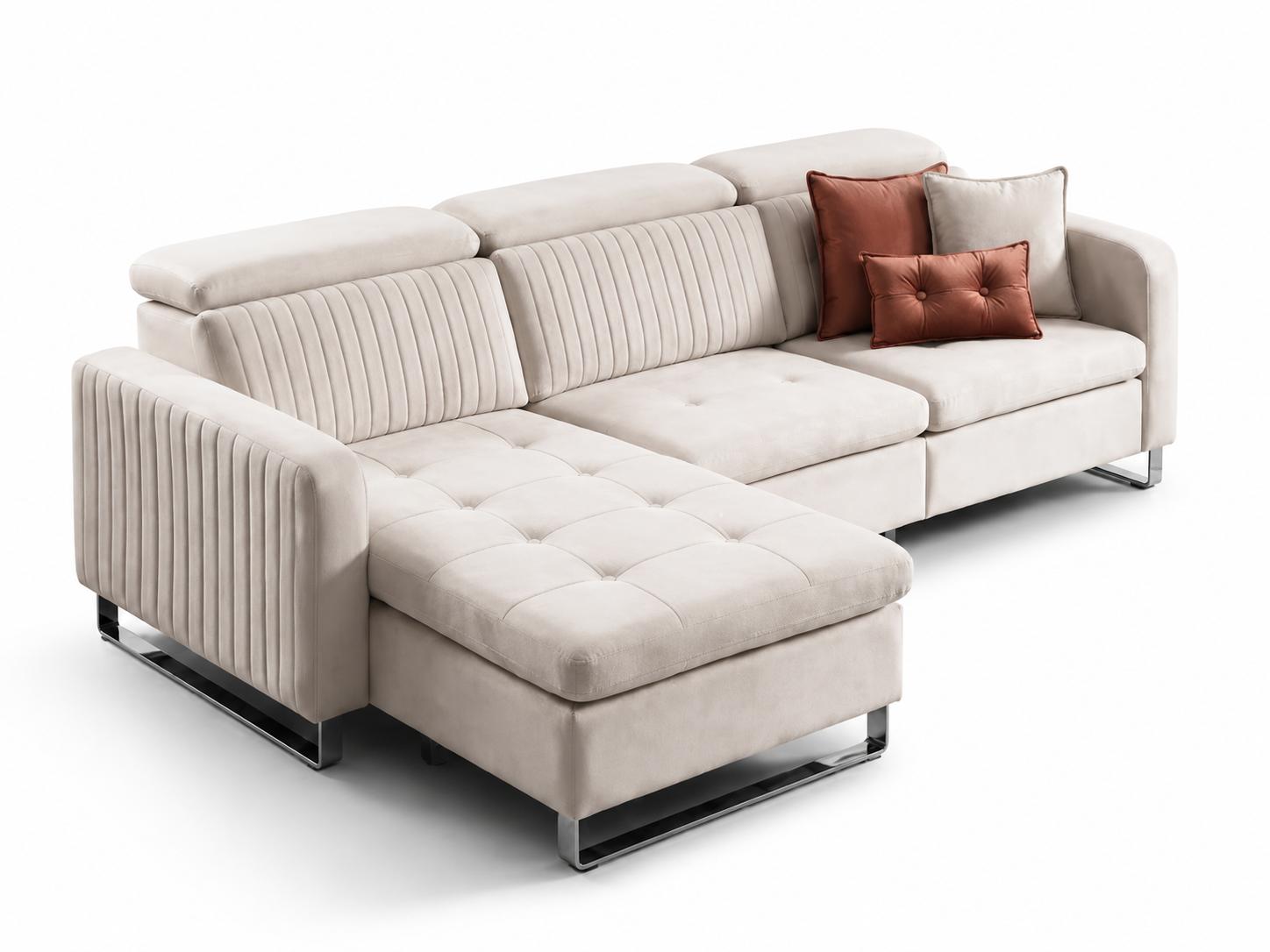 Modernes italienisches Ecksofa mit Chaiselongue und luxuriösem Komfort