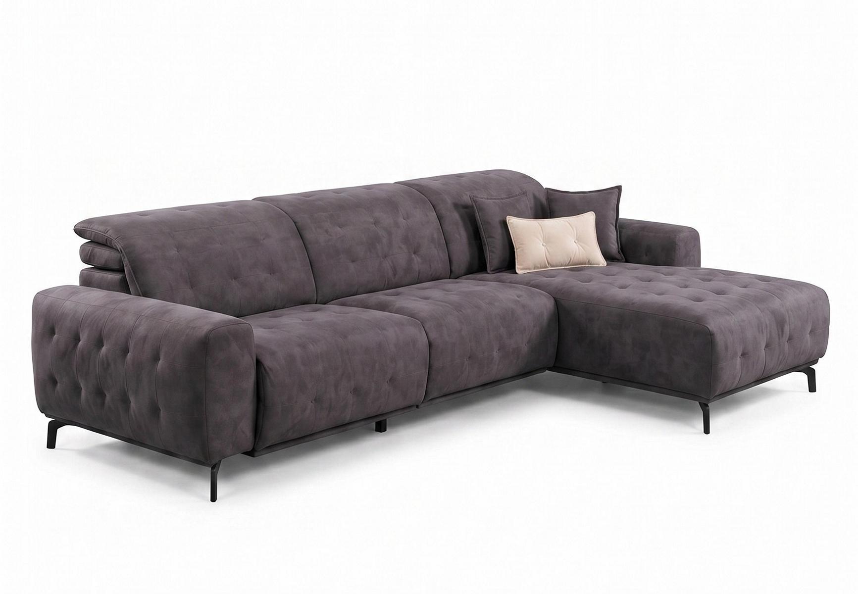 Komfortables italienisches Ecksofa mit eleganter und weicher Polsterung