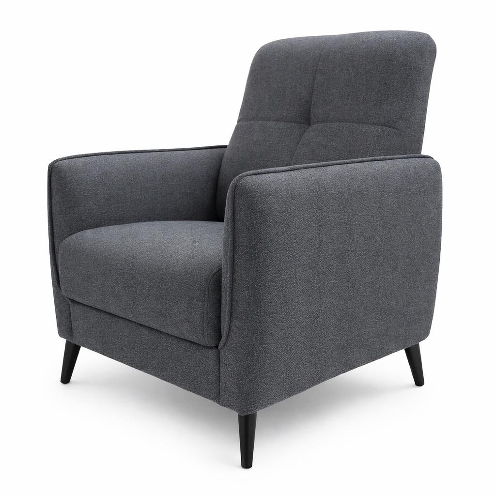 Sessel grau modern weich bequem schön Design elegante Beine Komfort
