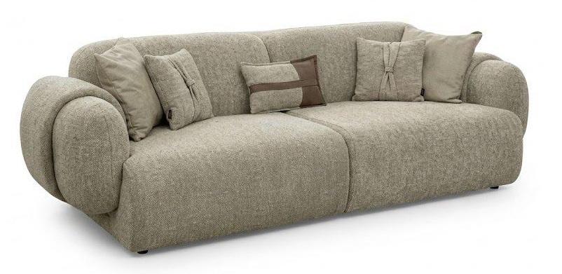 4-Sitzer Sofa Modern Abgerundete Form Hohe Rückenlehne Premium
