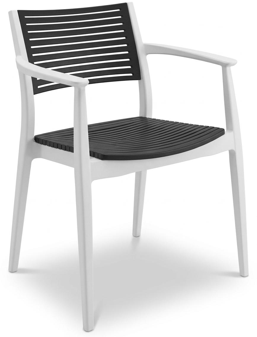 Kunststoff Stuhl Modern Geripptem Sitz Rückenlehne Farbpalette