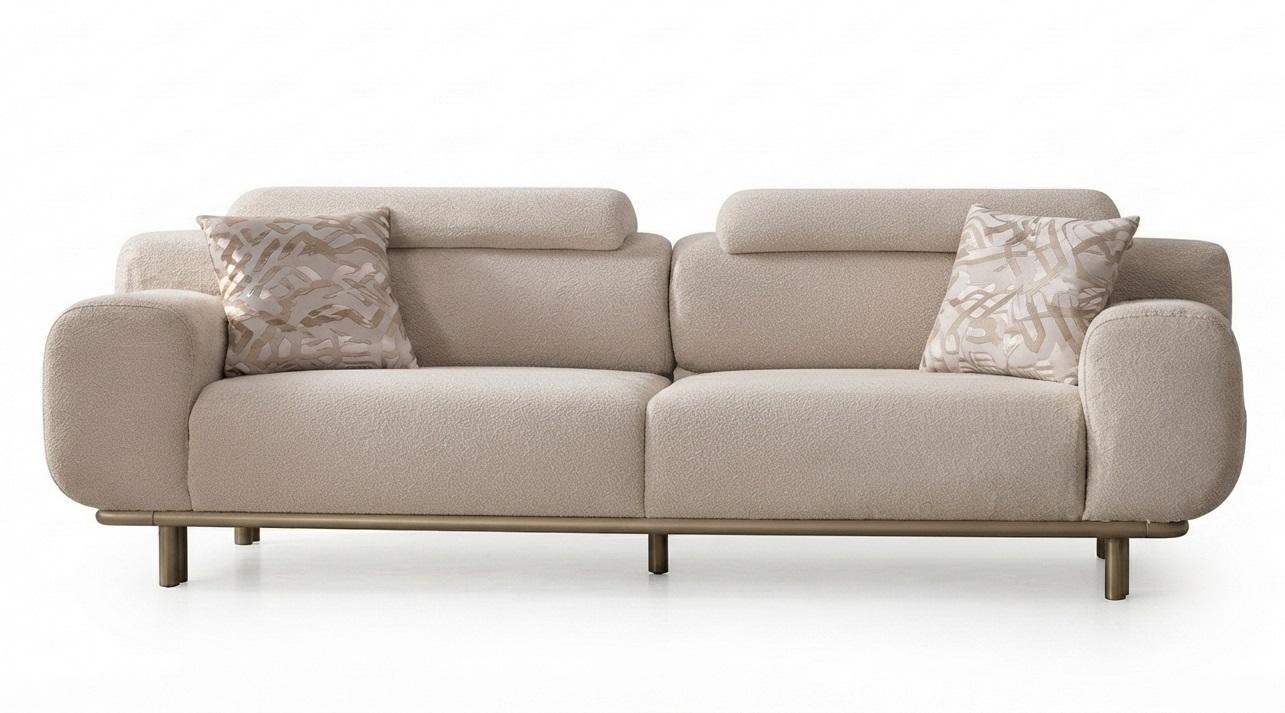 Sofa Moderner Stil Beige Komfort Luxuriös Stilvoll Praktisch