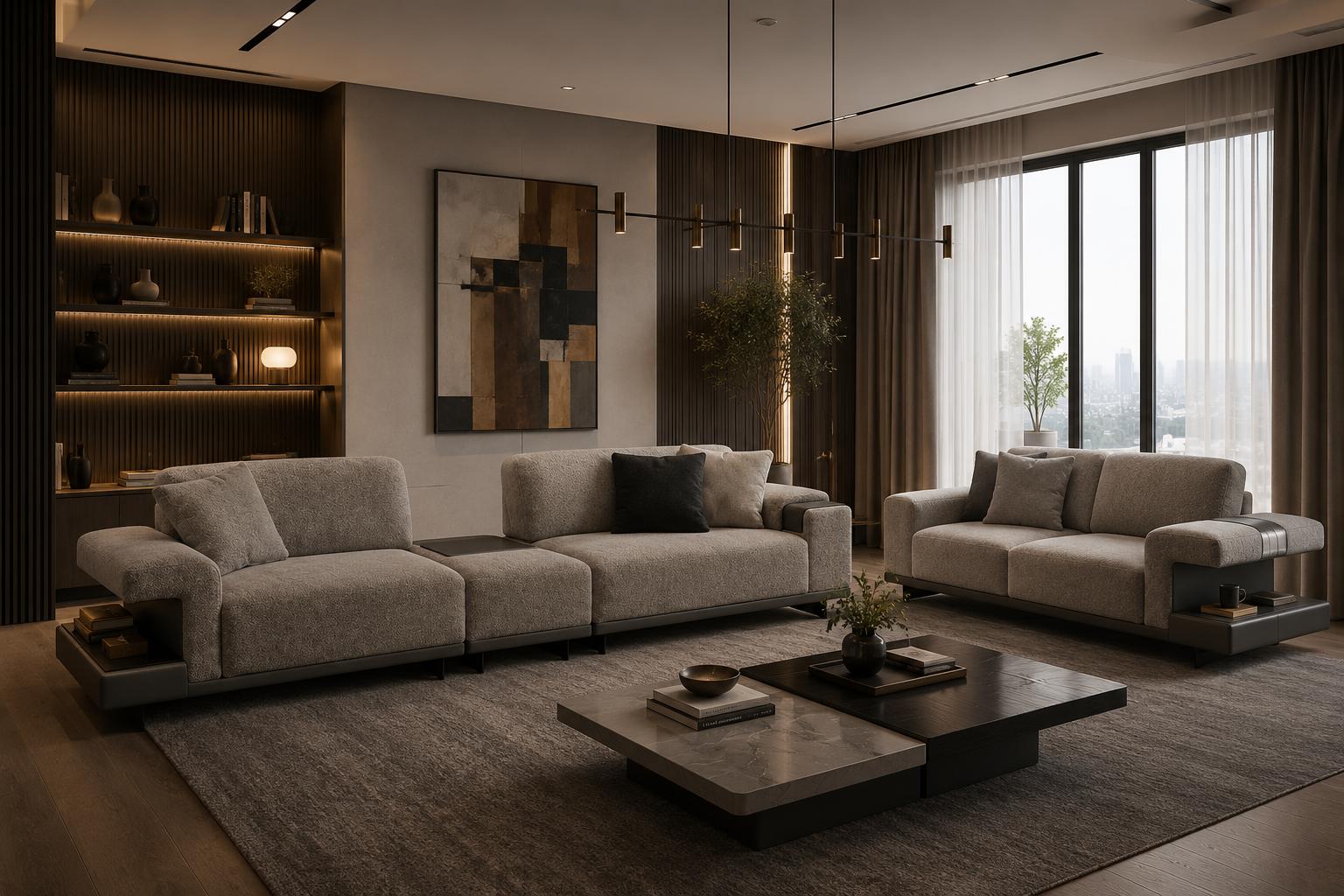 Wohnzimmer Set 3+3 Sitzer für Komfort und elegantes Wohnen