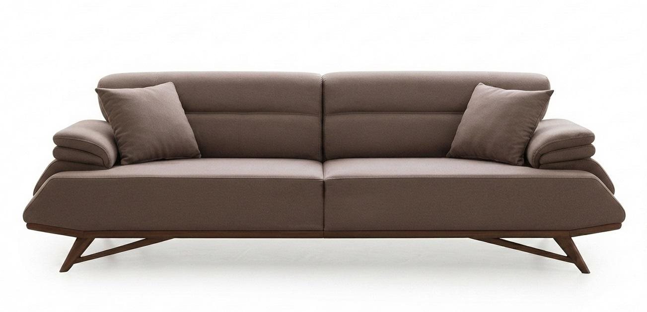 Polstergarn 3-Sitzer Sofa Moderner Stil Grau Luxuriöse Bequem