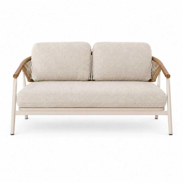 2-Sitzer-Sofa bequem weich geräumig moderner Stil grau