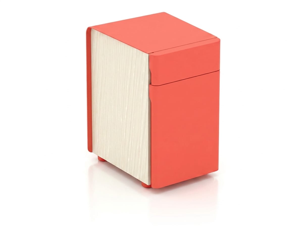 Moderne Rot Kommode Holz Schlafzimmer Büro stilvoll Möbel