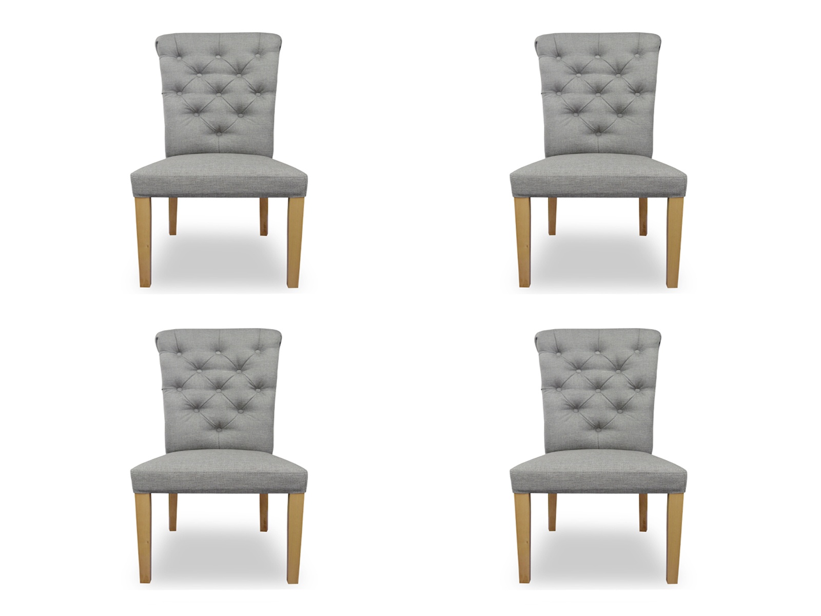 4x Stühle Stuhl Polster Design Lounge Sitz Lehn Garnitur Sessel Chesterfield Neu
