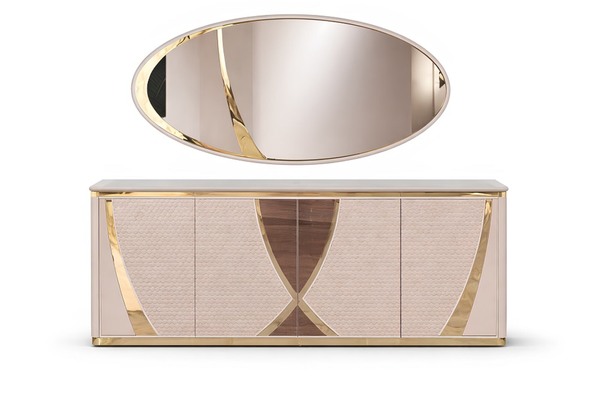 Kommoden Gruppe Konsole Schränke Modern Neu Garnitur Set 2tlg. Spiegel Sofort