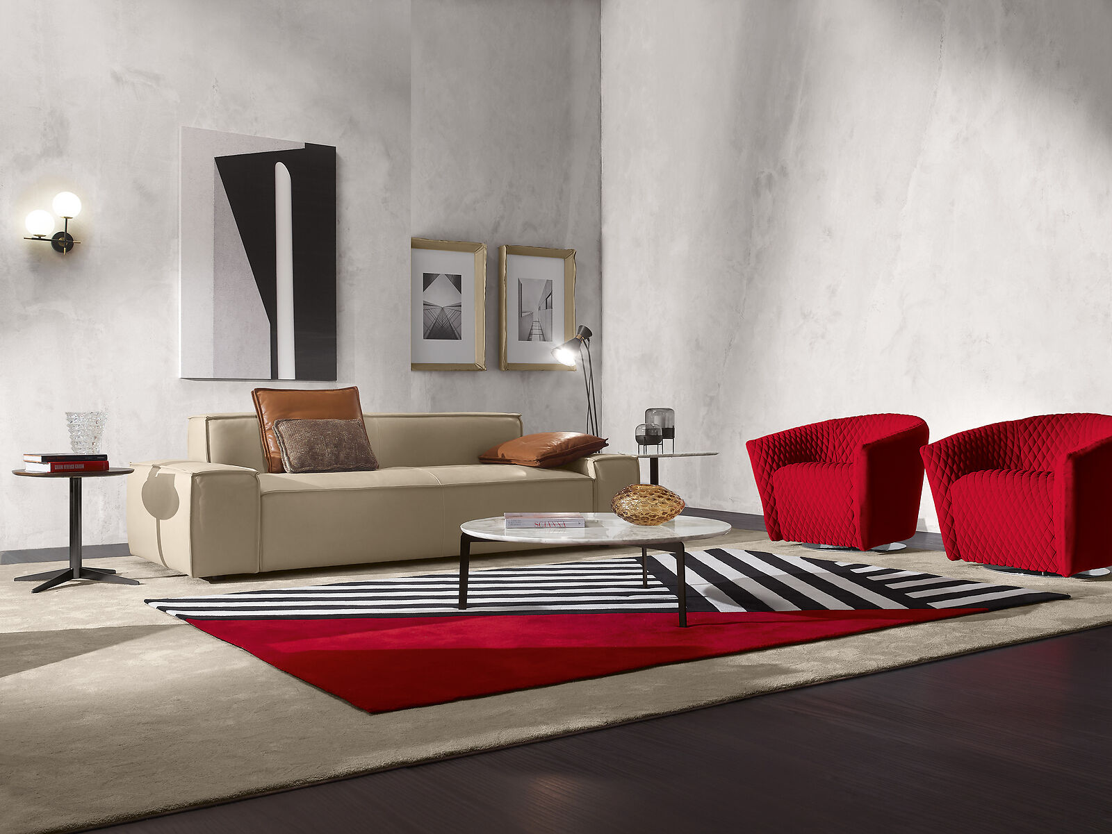 Sofagarnitur Sofa Luxus Garnitur Sofas Sessel 311 Sitzer Modern Set Design Beige