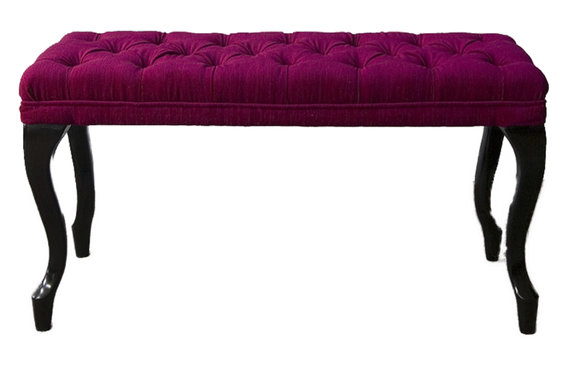 Hocker Chesterfield Beistellhocker Ottomane Couch Leder Stoff Textil TORBAY III