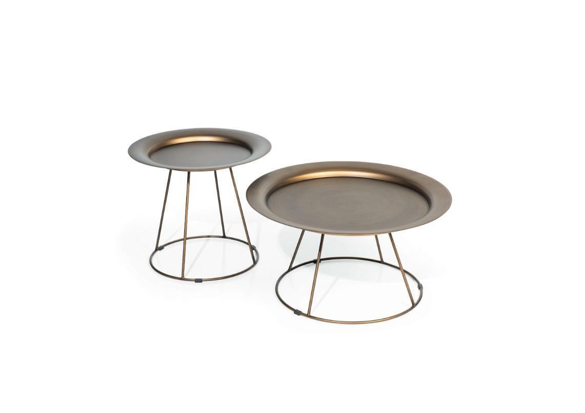 Designer Couchtisch Set 2x Wohnzimmer Edelstahl Moderne Luxus möbel