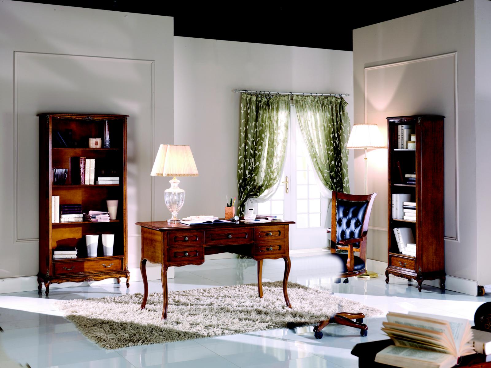 Italienische Klassisches Holz Möbel Luxus Schreibtisch Büromöbel Stil Barock Neu
