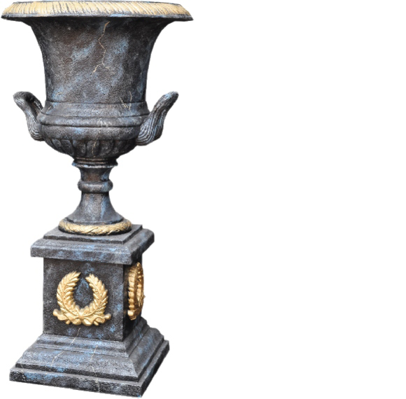 XXL Vase Tisch Dekoration Deko Vasen Antik Stil Skulptur Figur Kelch Rom