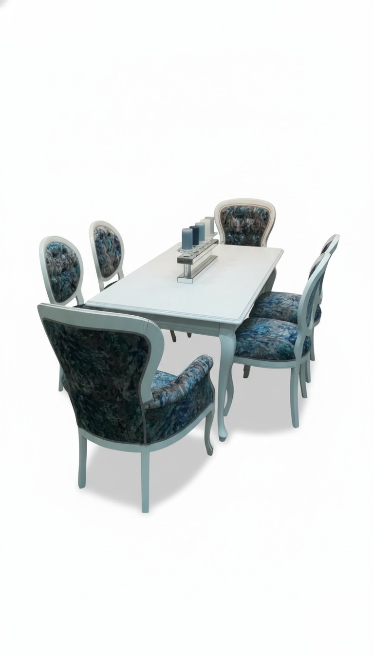 6x Stuhl Set Sessel Sitz Polster Garnitur Chesterfield Designer Stühle Lehn Neu