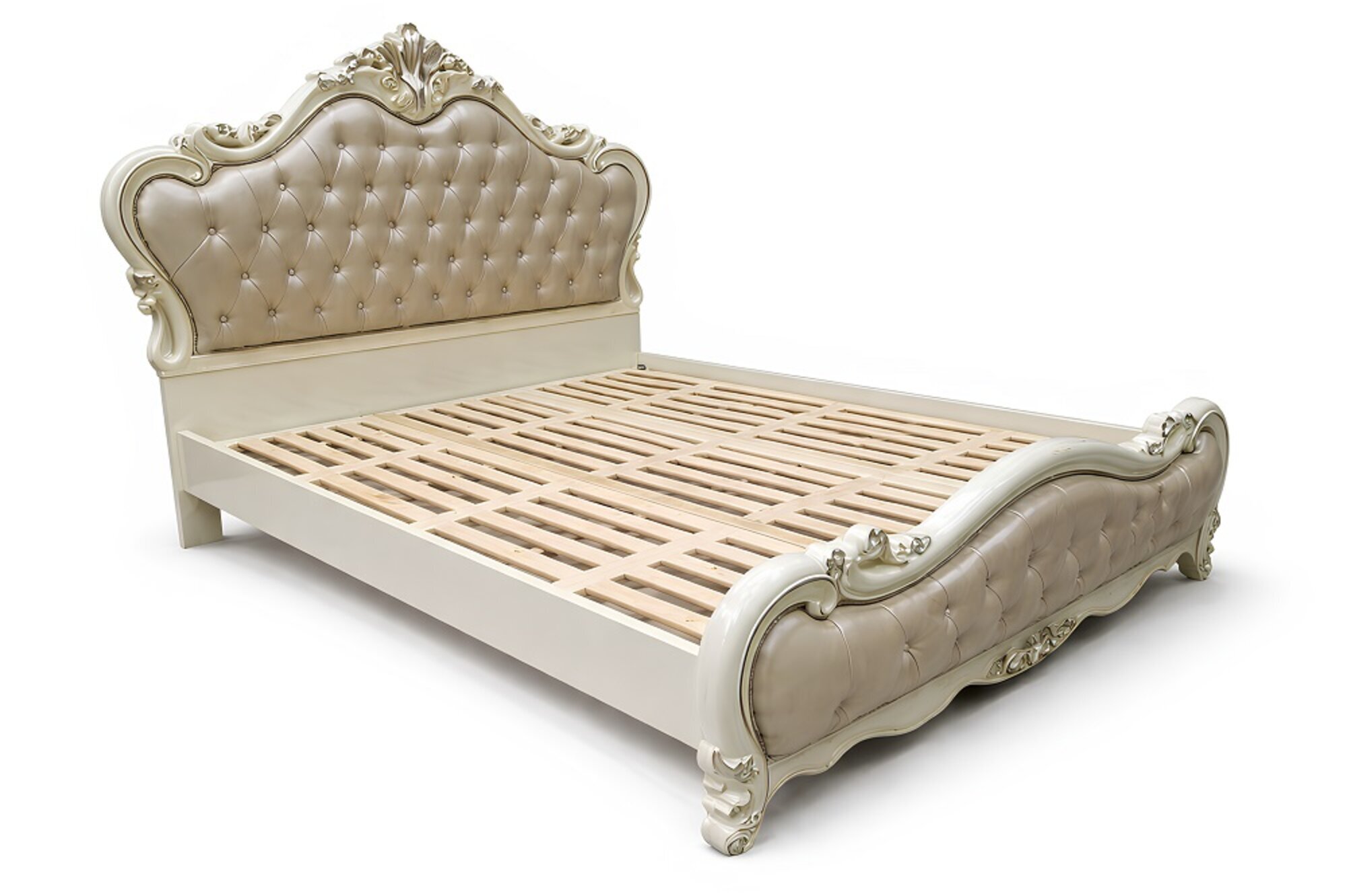 Exklusives Holzbett von hoher Qualität, stilvolles Design Sofort