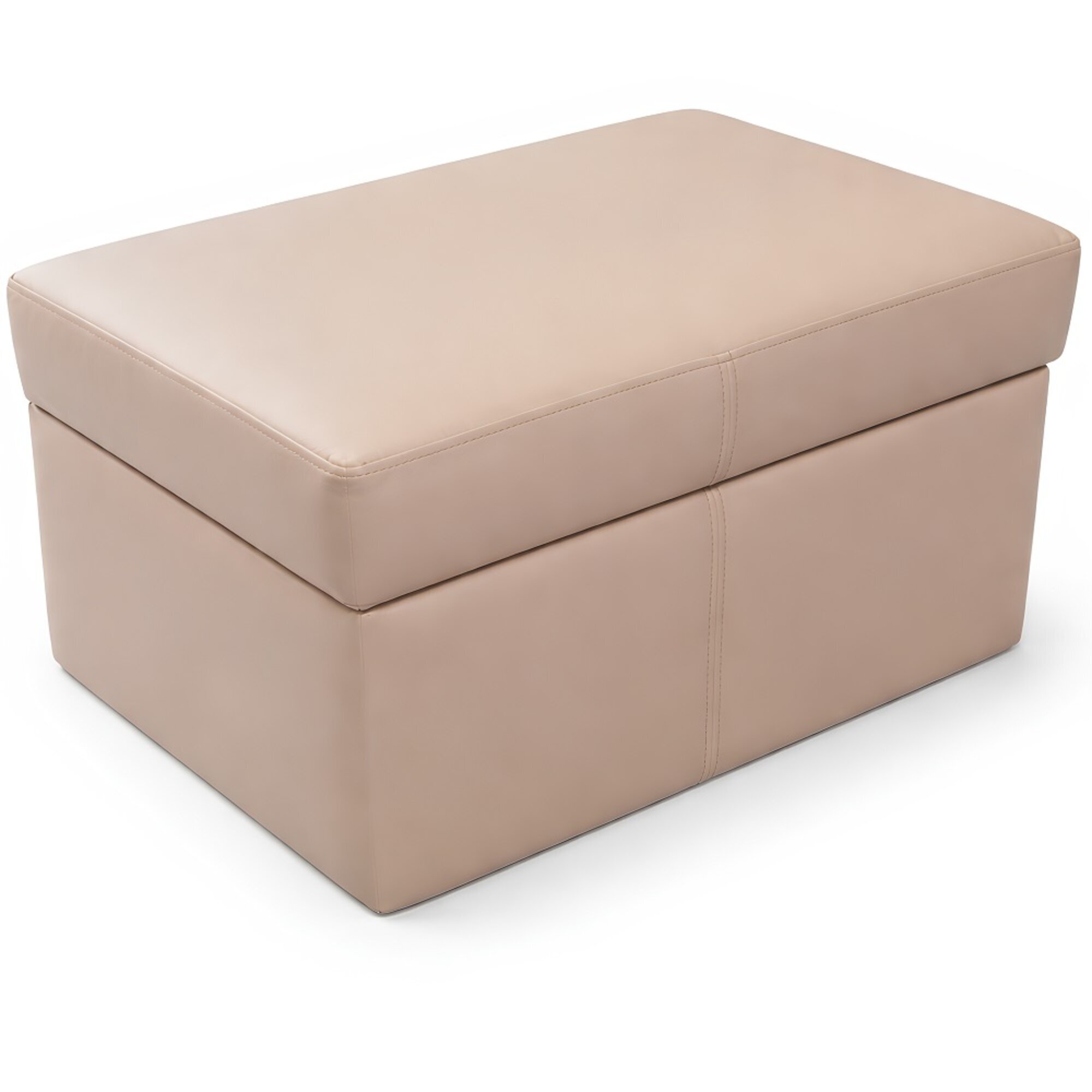 Hocker Sofa Pouf Polster Beistellhocker Fußhocker Ottomane Beige Möbelhocker Sofort