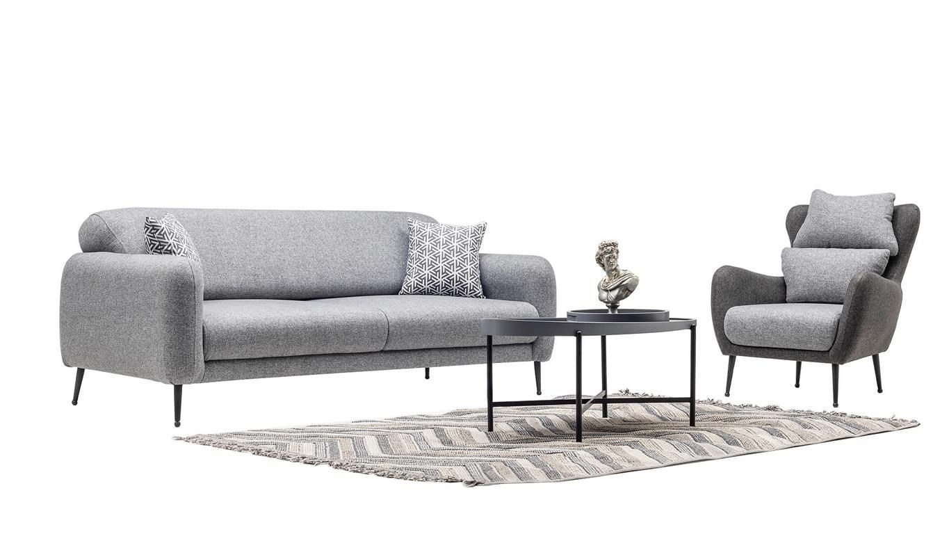 Polstergarnitur Wohnlandschaft Sofa Set Sitzgruppe Couch Lounge Sitzgruppe 3+1