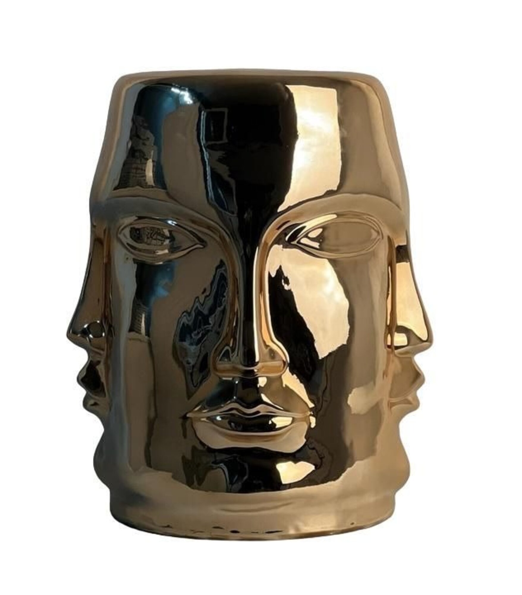 Design Figur Statue Adler bank Skulptur Figuren Vergoldet Statuen Skulpturen