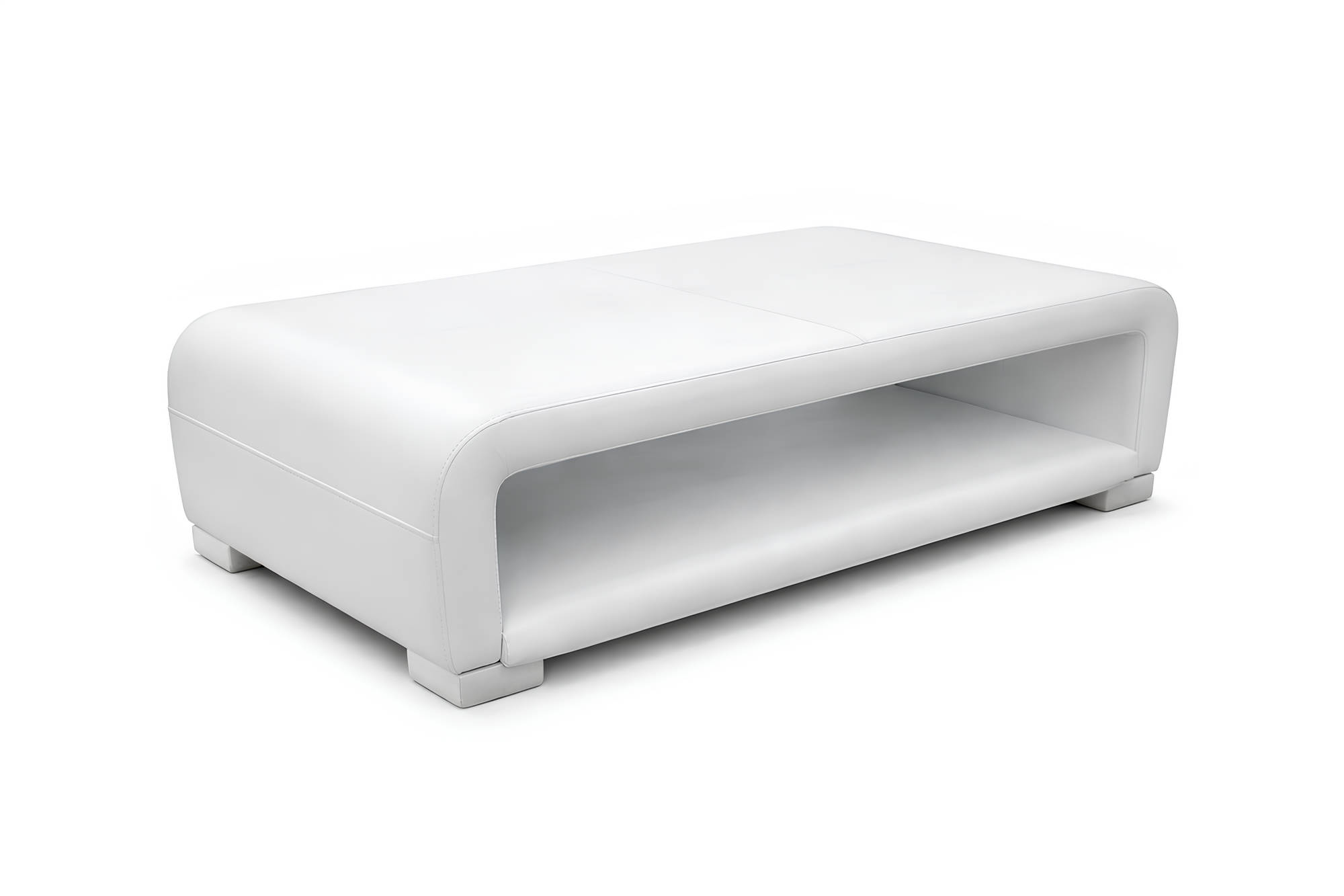 Design Modern Couch Sofa Tische Wohnzimmer Gepolstert Leder Tisch Weiß Sofort