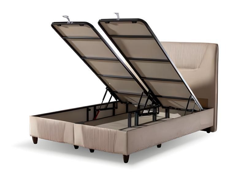 Luxuriöses Boxspringbett mit eleganter Struktur Modernes Design für Komfort