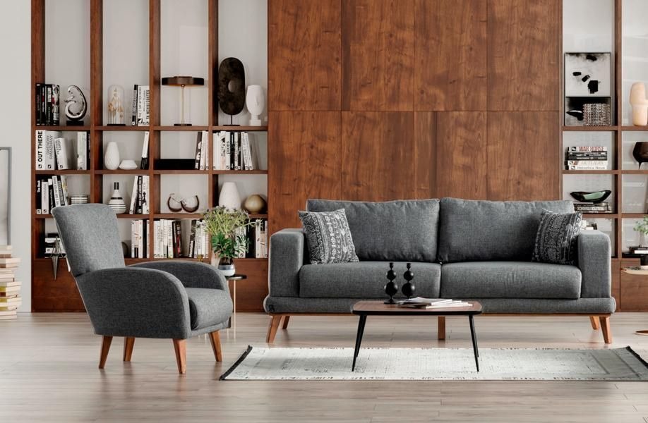 Komfortable 3+1 Sofagarnitur Stilvolles Design für gemütliches &elegantes Wohnen