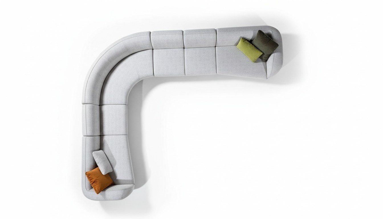 Polster Textil L-Form Sofa Wohnzimmerecke Relax Couch Sofort