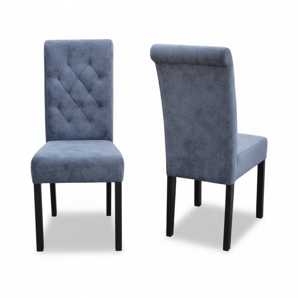 8x Chesterfield Stuhl Set Sitz Polster Garnitur Esszimmer Stühle Lehn Leder K11