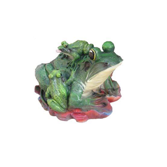 abstrakte Skulptur Frosch Dekoration Figur Kunststoff Deko Statue 33cm