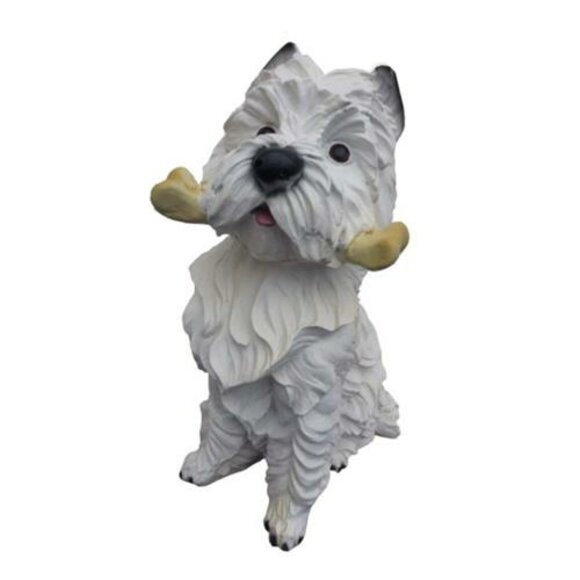 Deko Figur Statue Skulptur 42 cm Figuren Statuen Skulpturen Garten Hund (A417)