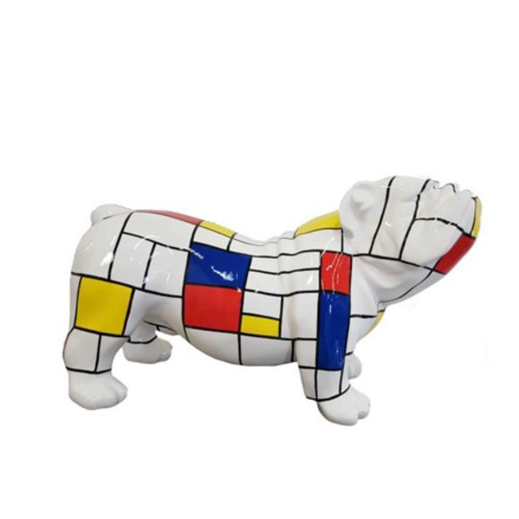Moderne Skulptur Dekoration Abstrakte Figur Statuen Deko Hund Neu 55 cm