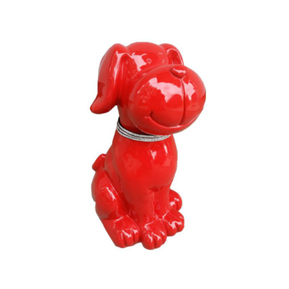 Moderne Skulptur Abstrakte Dekoration Figur Statuen Deko Hund Neu 45 cm