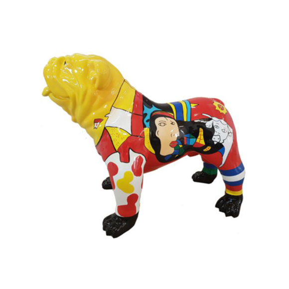 Abstrakte Figur Statue Design Dekoration Skulptur Deko Hund Garten Statuen