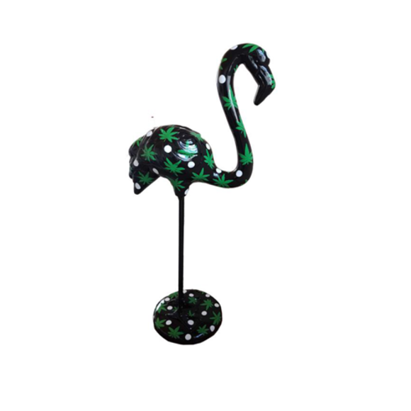 Abstrakt flamingo Figur Statue Skulptur Garten Design Statuen Dekoration