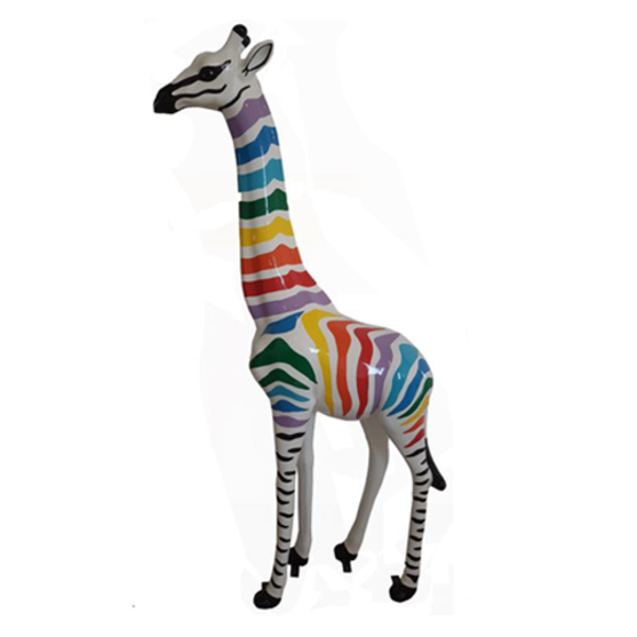 Abstrakte Figur Statue Giraffe Skulptur Deko Garten Design 205cm Statuen