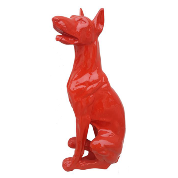 Abstrakt Hund Figur Statue Skulptur Deko Garten Design Statuen Dekoration
