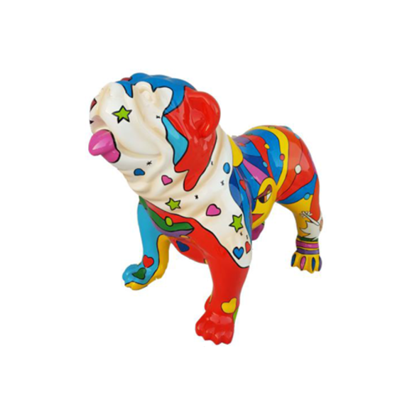 Design Figur Hund aus Kunststoff, Skulptur Höhe 72x90cm