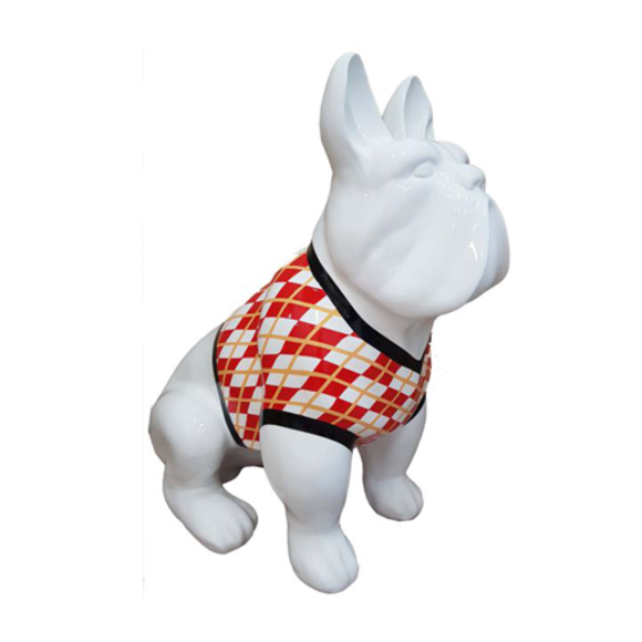 Design Dekoration Figur Hund aus Kunststoff Garten Skulptur Statuen 79 cm