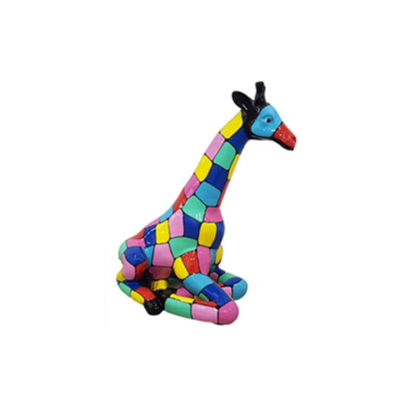 Design Dekoration Giraffe Kunststoff Garten Skulptur Statuen 80cm Deko