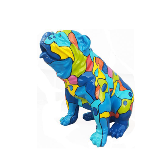 Design Dekoration Figur Hund aus Kunststoff Garten Skulptur Statuen