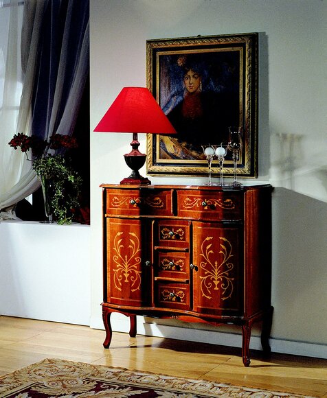 Luxus Kommode Barock Kommoden Design Schränke Holz Italienische Möbel Anrichte Neu