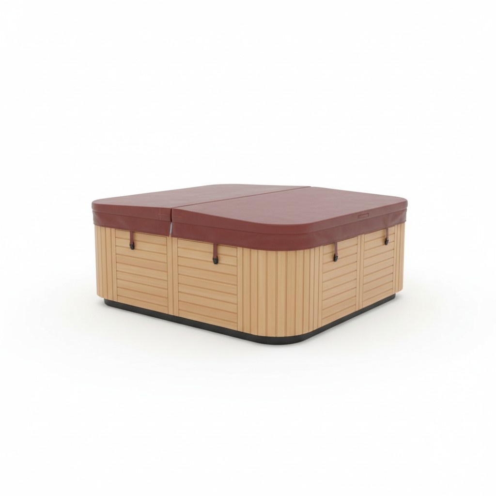 Abdeckhaube wetterfeste Isolierabdeckung für Outdoor-Whirlpool 200x200 cm
