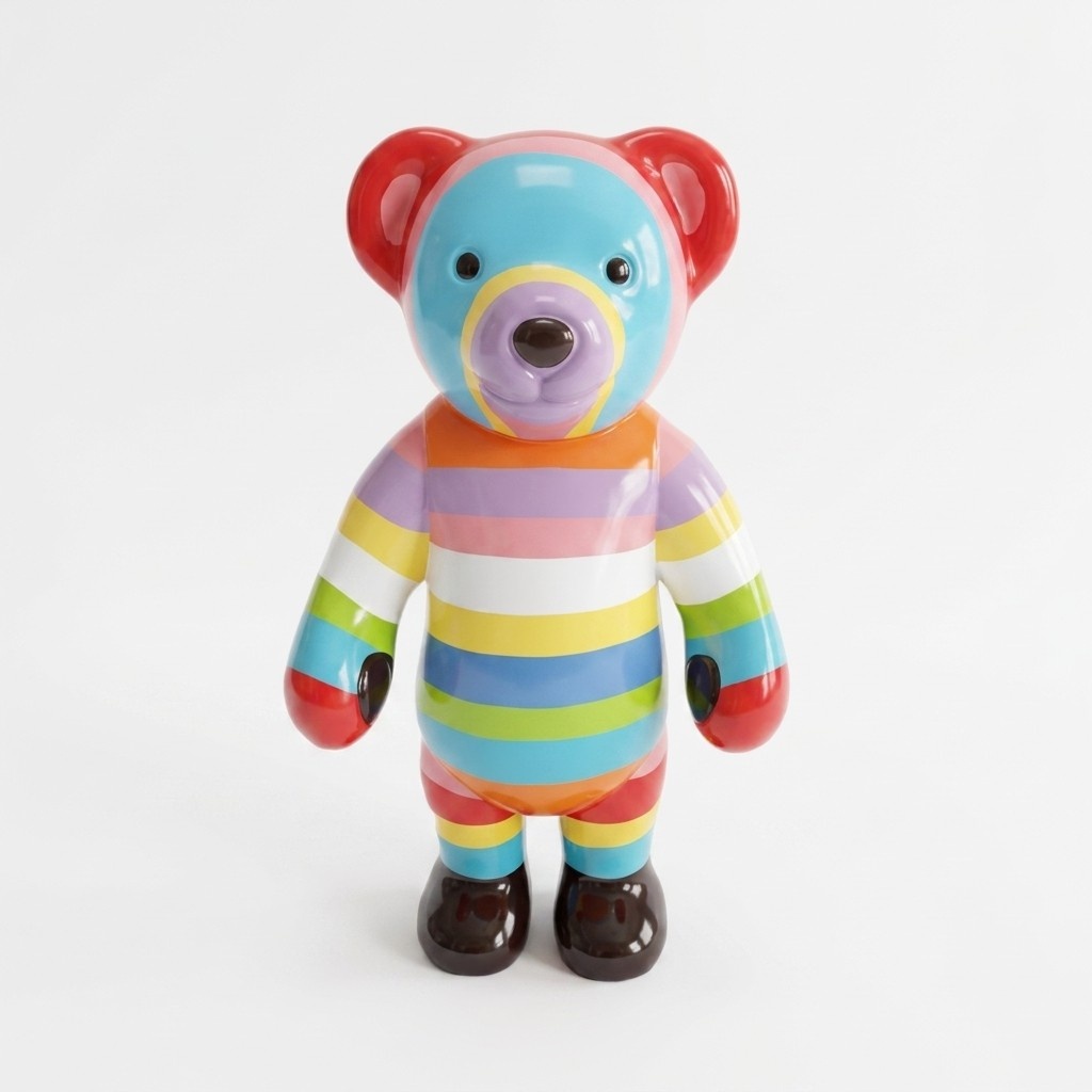 Abstrakt Teddy Figur Statue Skulptur Deko Garten Design Statuen Dekoration