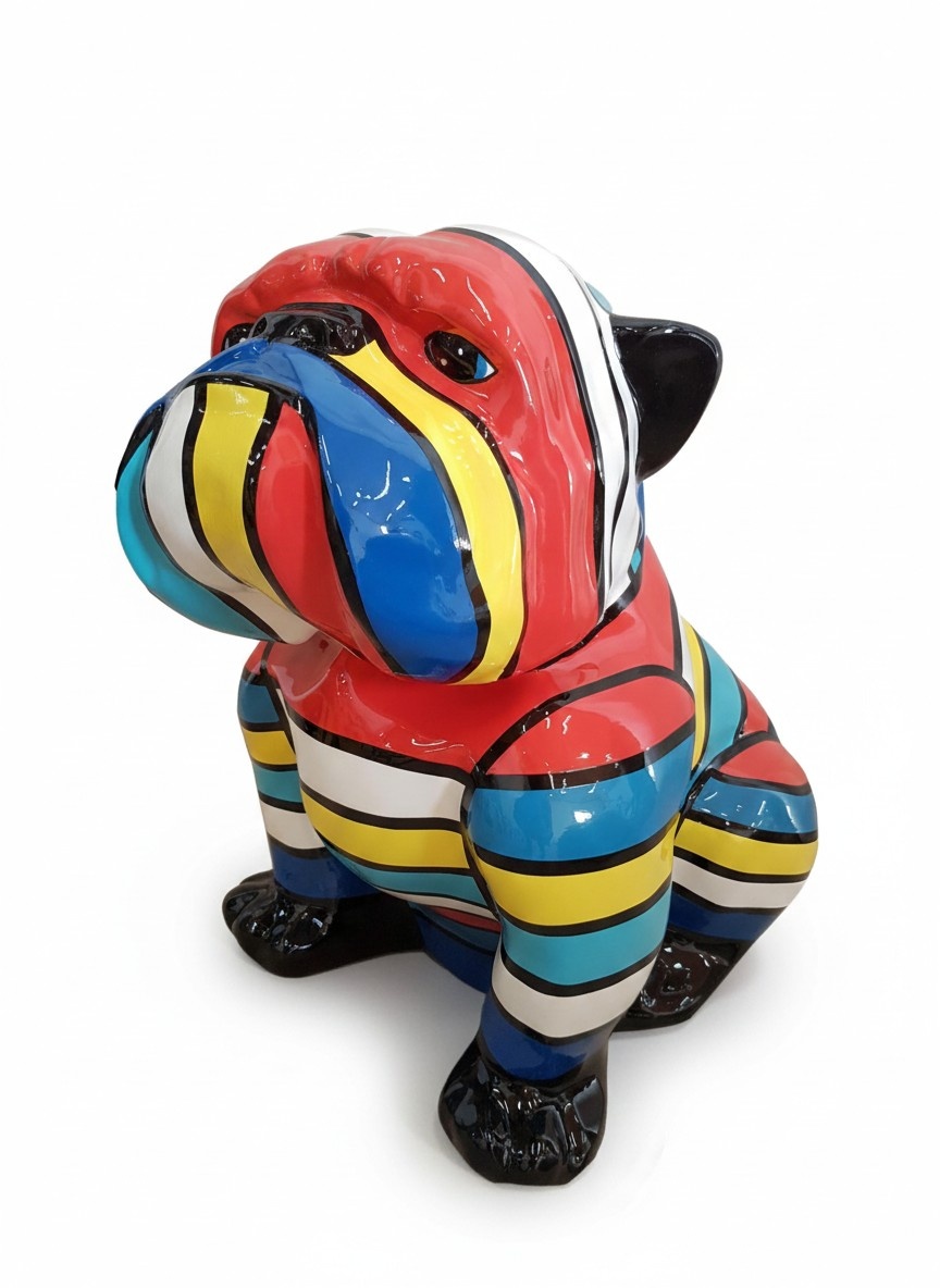 Abstrakte Deko Figur Statue Skulptur 80cm Figuren Statuen Skulpturen Hund