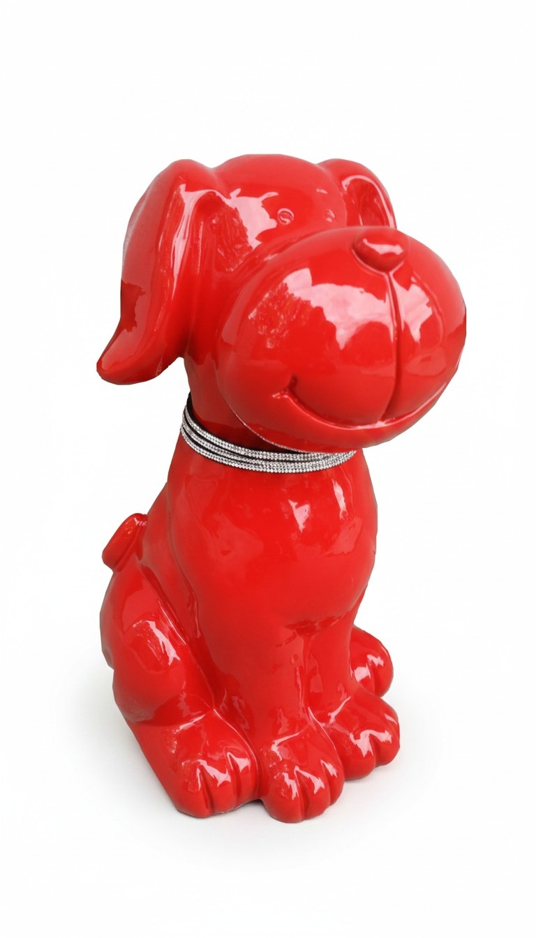 Abstrakte Deko Hund Figur Statue Skulptur 45 cm Figuren Statuen Skulpturen