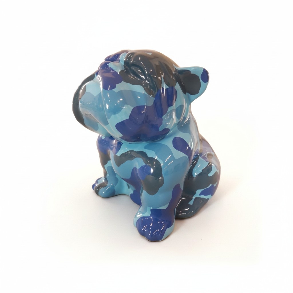 Abstrakte Figur Kunst Hund Skulptur Deko Garten Design Statuen bunt neu